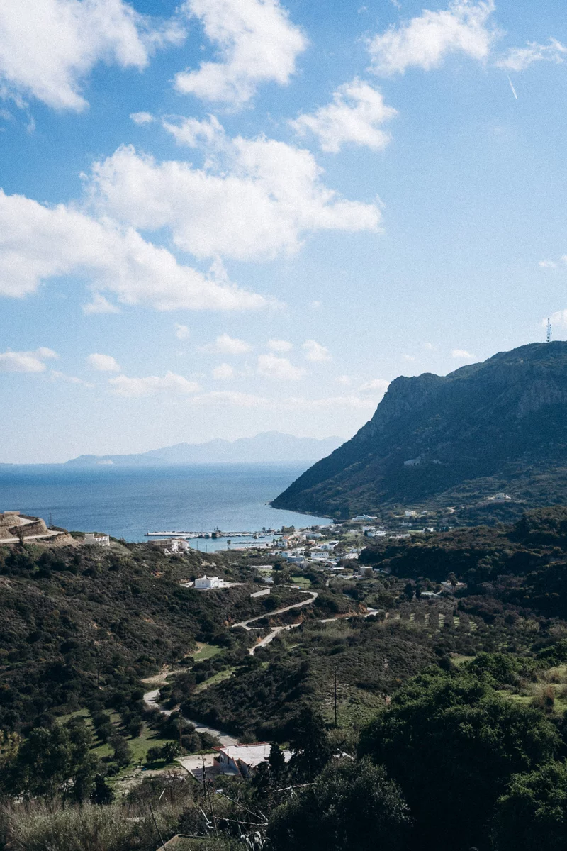 panoramic view of the Greek island