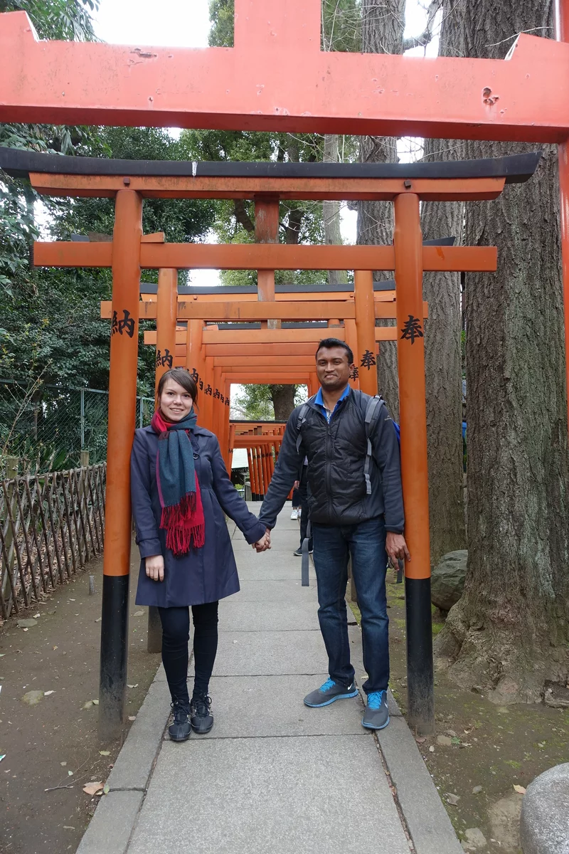 счастливая пара в Японии