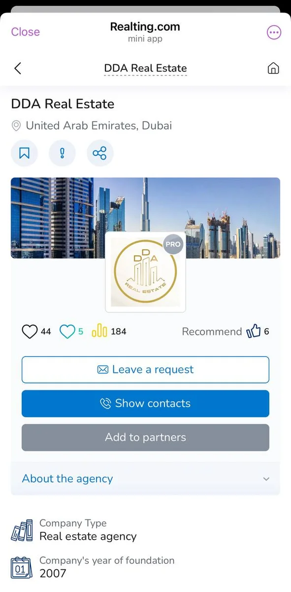 Realting’s Telegram App
