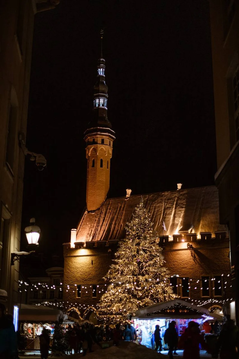 New Year's Eve street in Estonia