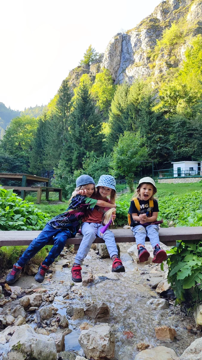 Three children in Romania