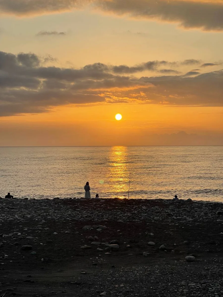 sunset beach in Georgia  