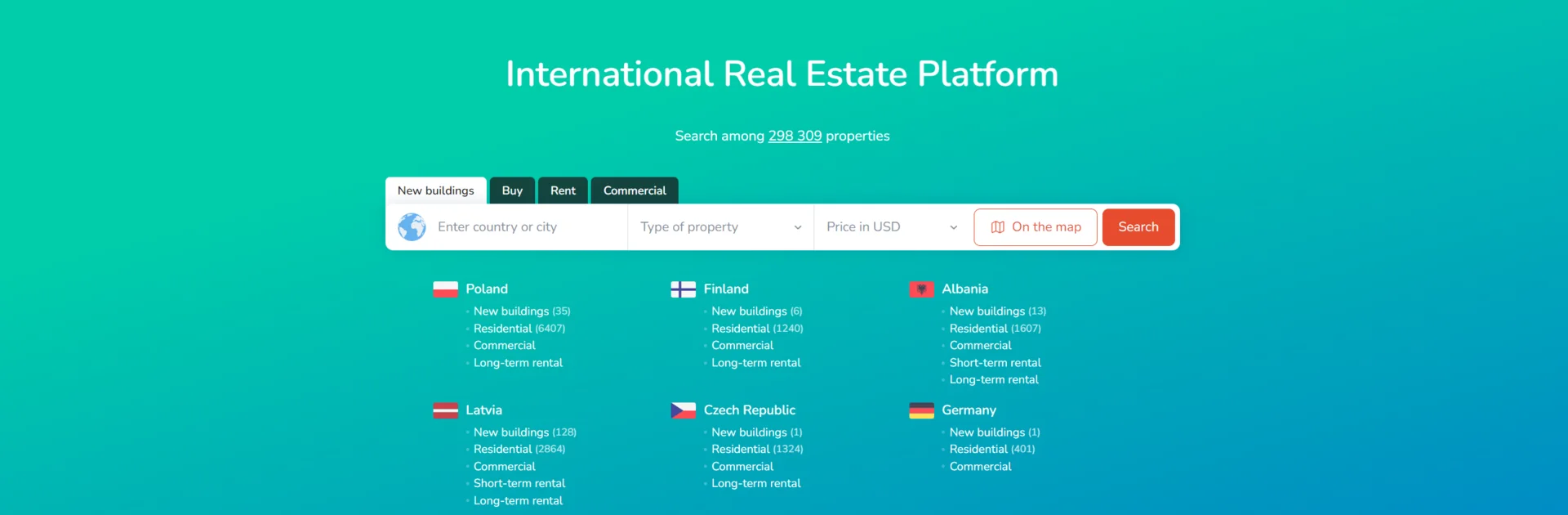 Realting main page