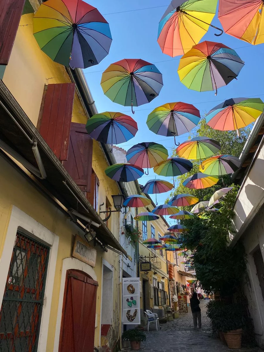 Straße in Budapest