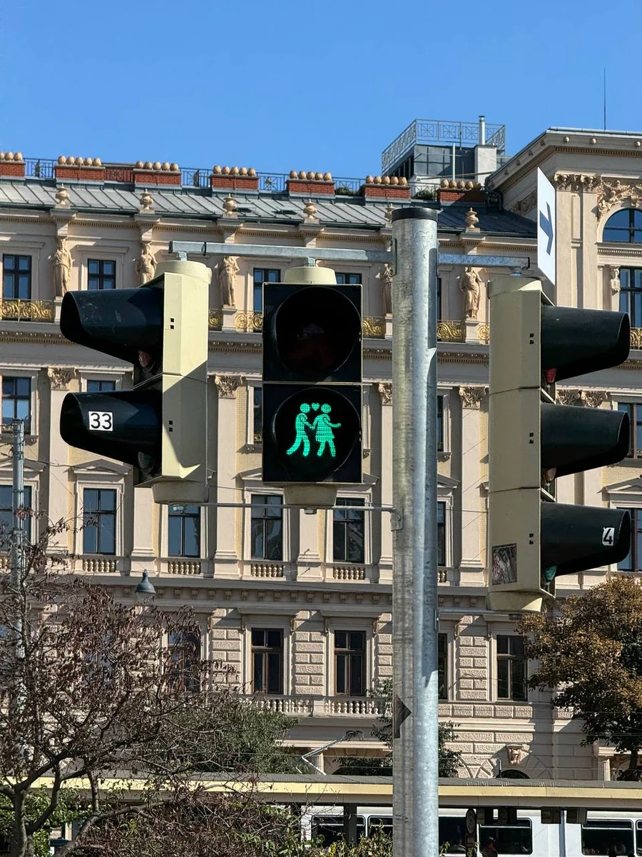 Traffic lights in Vienna, Austria