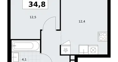 Apartamento 1 habitación en Postnikovo, Rusia