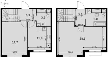 Appartement 2 chambres dans Razvilka, Fédération de Russie