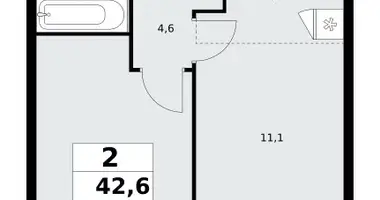 Appartement 2 chambres dans poselenie Sosenskoe, Fédération de Russie