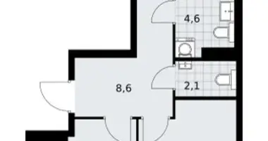 Appartement 2 chambres dans Troïtsk, Russie