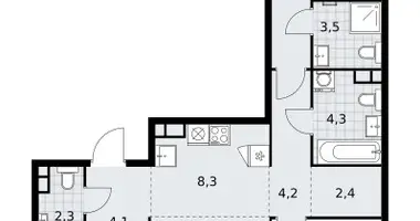 Wohnung 4 Zimmer in Südwestlicher Verwaltungsbezirk, Russland