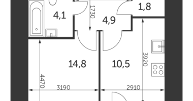 Mieszkanie 1 pokój w Konkovo District, Rosja