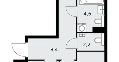 Apartamento 2 habitaciones en poselenie Sosenskoe, Rusia