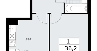 1 room apartment in Troitsk, Russia