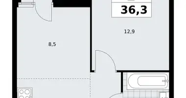 Apartamento 2 habitaciones en poselenie Sosenskoe, Rusia