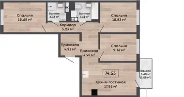 4 room apartment in Minsk, Belarus