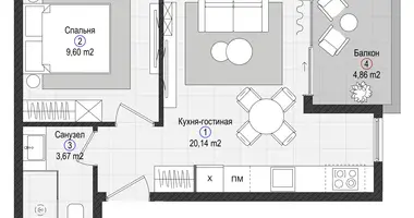 Wohnung 1 zimmer in Gazipasa, Türkei