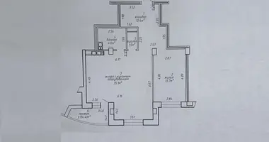 Apartamento 2 habitaciones en Minsk, Bielorrusia