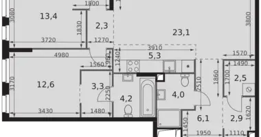 Appartement 3 chambres dans North-Western Administrative Okrug, Fédération de Russie