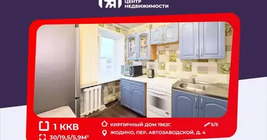 Apartamento 1 habitación en Zhodino, Bielorrusia