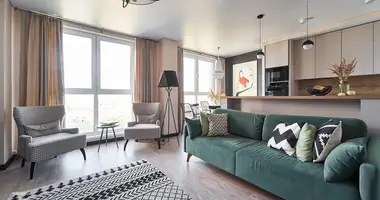 Apartamento 3 habitaciones en Minsk, Bielorrusia