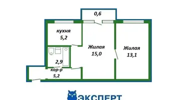 2 room apartment in Minsk, Belarus