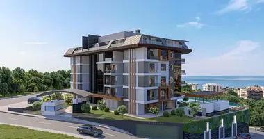 Penthouse 3 zimmer mit Balkon, mit Klimaanlage, mit Meerblick in Alanya, Türkei