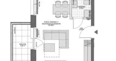 Wohnung 1 Zimmer in Danzig, Polen