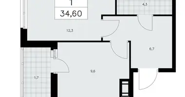 Appartement 1 chambre dans Krasnoye Selo, Fédération de Russie