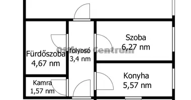Apartamento 3 habitaciones en Kazincbarcika, Hungría