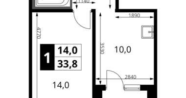 Appartement 1 chambre dans Potapovo, Fédération de Russie