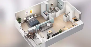 Apartamento 2 habitaciones en Poznan, Polonia