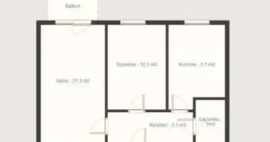 Apartamento 2 habitaciones en Gortatowo, Polonia