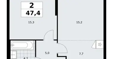 Apartamento 2 habitaciones en poselenie Sosenskoe, Rusia