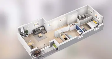 Apartamento 3 habitaciones en Poznan, Polonia