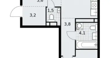 Apartamento 3 habitaciones en Postnikovo, Rusia