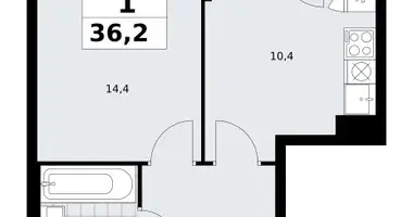 Apartamento 1 habitación en Troitsk, Rusia