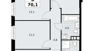 Wohnung 3 zimmer in Südwestlicher Verwaltungsbezirk, Russland