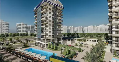 Penthouse 4 Zimmer mit Balkon, mit Klimaanlage, mit Meerblick in Avsallar, Türkei