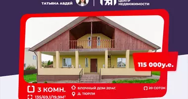 3 room cottage in Ciurli, Belarus