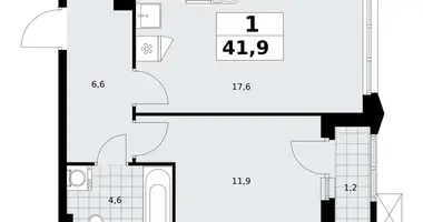 Wohnung 1 zimmer in Troizk, Russland