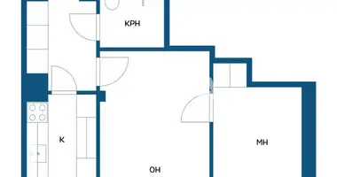 Apartamento 2 habitaciones en Riihimaki, Finlandia