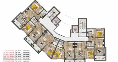 Penthouse 3 pokoi z Balkon, z Klimatyzator, z Widok na morze w Mahmutlar, Turcja