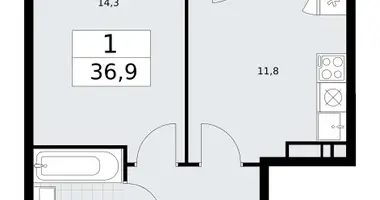 Appartement 1 chambre dans Vnukovo, Russie