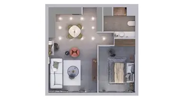 Apartamento 1 habitación en Famagusta, Chipre del Norte