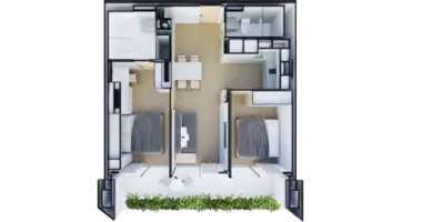 2 bedroom apartment in Choeng Thale, Thailand