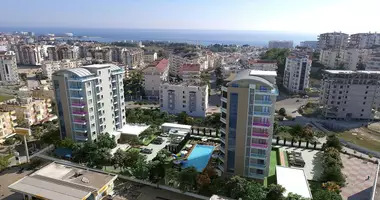 3 room apartment with balcony, with air conditioning, with parking in Avsallar, Turkey