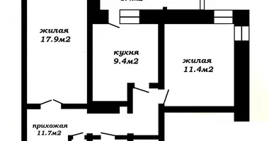 Apartamento 2 habitaciones en Minsk, Bielorrusia