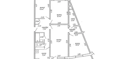 4 room apartment in Minsk, Belarus