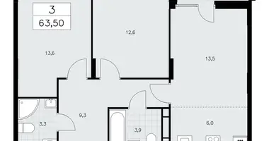 Appartement 3 chambres dans poselenie Sosenskoe, Fédération de Russie