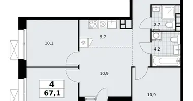 Appartement 4 chambres dans poselenie Sosenskoe, Fédération de Russie